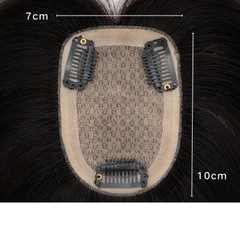 Tóc Giả Che Hói Đỉnh Đầu Nữ - Hai Mái Siêu Da 4D Dài 35cm | Wina