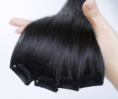 Tóc Giả Kẹp Đơn 1 Phím Rời 100% Tóc Thật