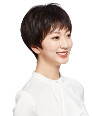 Tóc Giả Nữ Nguyên Đầu - Trung Niên Kiểu Tém Ngắn Xoáy Đỉnh | Wina