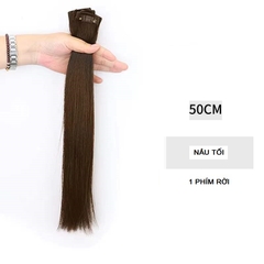 Tóc Kẹp 1 Phím 1 Kẹp Bằng Tóc Thật Ngang 3cm 60cm TKN-017 | Tóc Giả Wina