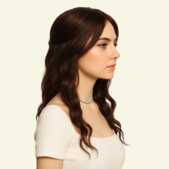 Tóc Giả Che Hói Đỉnh Đầu Nữ - Hai Mái Siêu Da 4D Uốn Xoăn Dài 50cm | Wina Wigs