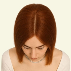 Tóc Giả Che Hói Đỉnh Đầu Nữ - Hai Mái Siêu Da 3D Dài 30 - 35cm | Wina Wigs
