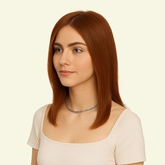 Tóc Giả Che Hói Đỉnh Đầu Nữ - Hai Mái Siêu Da 4D Dài 35cm | Wina