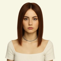 Tóc Giả Che Hói Đỉnh Đầu Nữ - Hai Mái Siêu Da 3D Dài 30 - 35cm | Wina Wigs