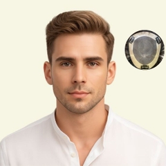 Tóc Giả Nam Che Hói - Kiểu Vuốt Ngược Châu Âu Bằng Tóc Thật | Wina