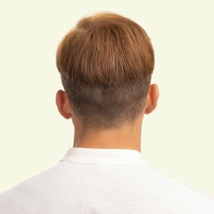 Tóc Giả Nam Che Phủ Đỉnh - Basic Mái Xéo Nâu Vàng