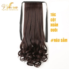 Tóc Cột Tơ Xoăn Đuôi 48cm Tơ Nhân Tạo D15