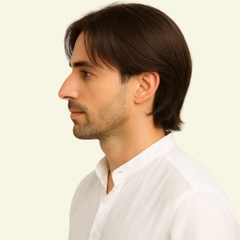Tóc Giả Nam Nguyên Đầu - Kiểu Side Part Hàn Quốc Bằng Tóc Thật | Wina