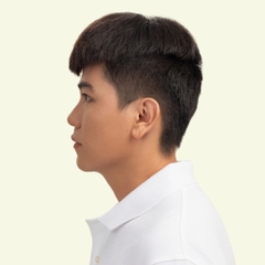Tóc Giả Nam Che Phủ Đỉnh - Mohican Nâu Đen Siêu Da 3D