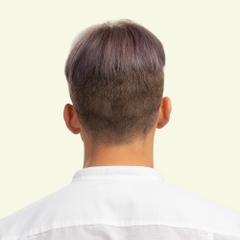 Tóc Giả Nam Che Phủ Đỉnh - Cherry Tím Khói