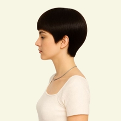 Tóc Giả Nữ Nguyên Đầu - Kiểu Tém Ngắn Full Kim Bằng Tóc Thật | Wina