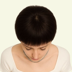 Tóc Giả Nữ Nguyên Đầu - Trung Niên Kiểu Tém Ngắn Xoáy Đỉnh | Wina