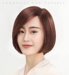 Tóc Giả Nữ Nguyên Đầu - Siêu Da Bằng Tóc Thật Dài 25cm Chải Ngôi 7/3 | Wina