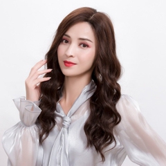 Tóc Giả Nữ Nguyên Đầu - Hai Mái Uốn Dợn Sóng Lớn Bằng Tóc Thật Dài | Wina