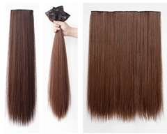 Tóc Kẹp Nối Tơ 3 Tép Chịu Nhiệt Thẳng Dài 40cm - 60cm