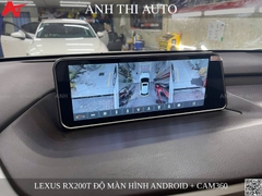 Lexus RX200T 2016 nâng cấp màn hình Android + Camera 360
