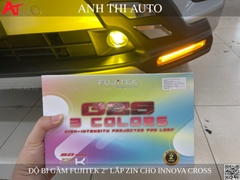 Độ bi gầm 3 nhiệt màu Fujitek lắp zin cho Toyota Innova Cross
