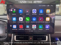 Màn hình android EononPro 13 inch giữ nguyên camera 360 zin xe Innova Cross