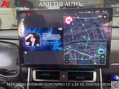 Màn hình android EononPro 13 inch giữ nguyên camera 360 zin xe Innova Cross