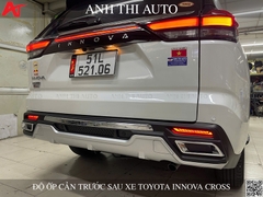 Combo Mặt Calang Và Ốp Cản Trước Sau Toyota Innova Cross
