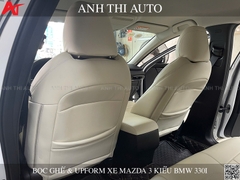 Bọc Ghế Da Nappa & Up Form Ghế Kiểu BMW Cho Mazda 3