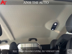 Bọc trần da vân kim cương VinFast VF6 – Nâng cấp nội thất sang trọng, sạch đẹp