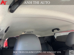 Bọc trần da vân kim cương VinFast VF6 – Nâng cấp nội thất sang trọng, sạch đẹp