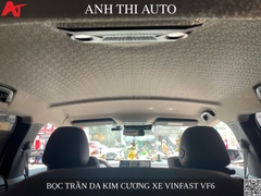 Bọc trần da vân kim cương VinFast VF6 – Nâng cấp nội thất sang trọng, sạch đẹp