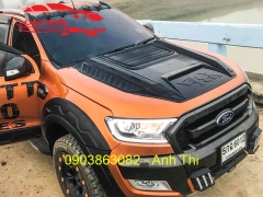 ỐP TRANG TRÍ NẮP CAPÔ FORD RANGER 2019 | MẪU BLACK RHINO