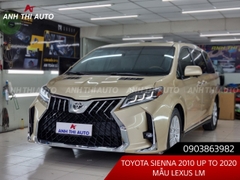 Body kit Toyota Sienna 2010 Up To 2020 Mẫu Lexus LM