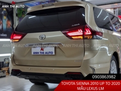 Body kit Toyota Sienna 2010 Up To 2020 Mẫu Lexus LM