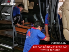 Lót Sàn Gỗ Nam Phi Nhập Khẩu Xe Toyota Alphard Mẫu 2