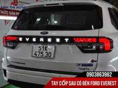 Lắp Tay Cốp Sau Có Đèn Cho Xe Ford Everest