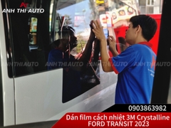 Dán Film Cách Nhiệt 3M Crystalline Chính Hãng xe 16 chỗ