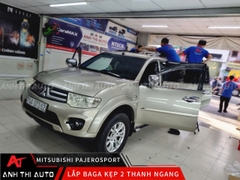 Baga Kẹp 2 Thanh Ngang Trên Mui Xe Mitsubishi Pajero Sport