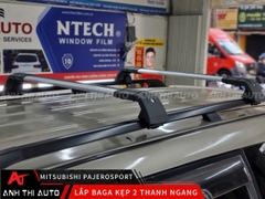 Baga Kẹp 2 Thanh Ngang Trên Mui Xe Mitsubishi Pajero Sport