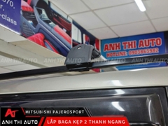 Baga Kẹp 2 Thanh Ngang Trên Mui Xe Mitsubishi Pajero Sport
