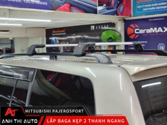 Baga Kẹp 2 Thanh Ngang Trên Mui Xe Mitsubishi Pajero Sport