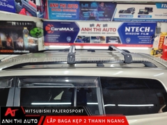 Baga Kẹp 2 Thanh Ngang Trên Mui Xe Mitsubishi Pajero Sport