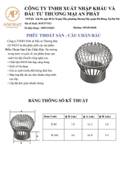 Quả cầu chắn rác inox