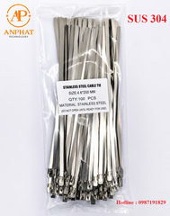 Dây thít inox 304 ( lạt thít , dây rút inox ...)
