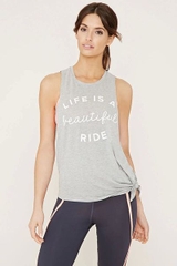 Bộ áo xám quần leggings