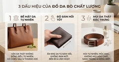 3 dấu hiệu của một món đồ da chất lượng