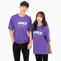 ÁO LỚP OVERSIZE MÀU TÍM VIOLET PHẢN QUANG 7 MÀU