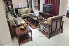 SOFA PHÒNG KHÁCH INDOCHINE GỖ ÓC CHÓ 9801