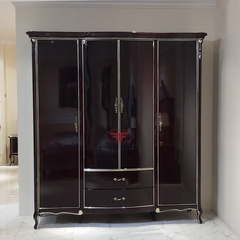TỦ QUẦN ÁO 4 CÁNH ĐẸP TÂN CỔ ĐIỂN LOUIS PALACE 2803LP.