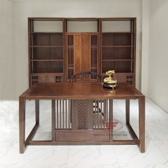 BỘ TỦ TÀI LIỆU INDOCHINE GỖ ÓC CHÓ NHẬP KHẨU 9801