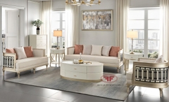 SOFA PHÒNG KHÁCH GỖ LUXURY NHẬP KHẨU BỌC NỈ 8821