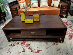 BÀN TRÀ THẤP INDOCHINE CÓ NGĂN KÉO -1M45