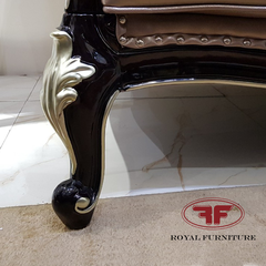 BỘ BÀN GHẾ SOFA DA PHÒNG KHÁCH TÂN CỔ ĐIỂN 2801LP-02
